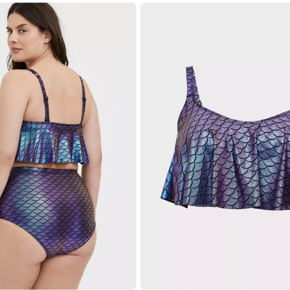Torrid Plus Size Mermaid Two Piece - Picture 9 of 9